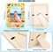 6 Packs Summer Picture Frame Painting Craft Kit with 50 Stickers Rhinestone Stickers Painting Tools Set 2 Brushes for DIY Kids Crafts Decorate